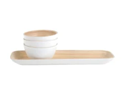 Snack set Puro bamboo white