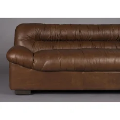 Sofa douglas wax leather chocolate