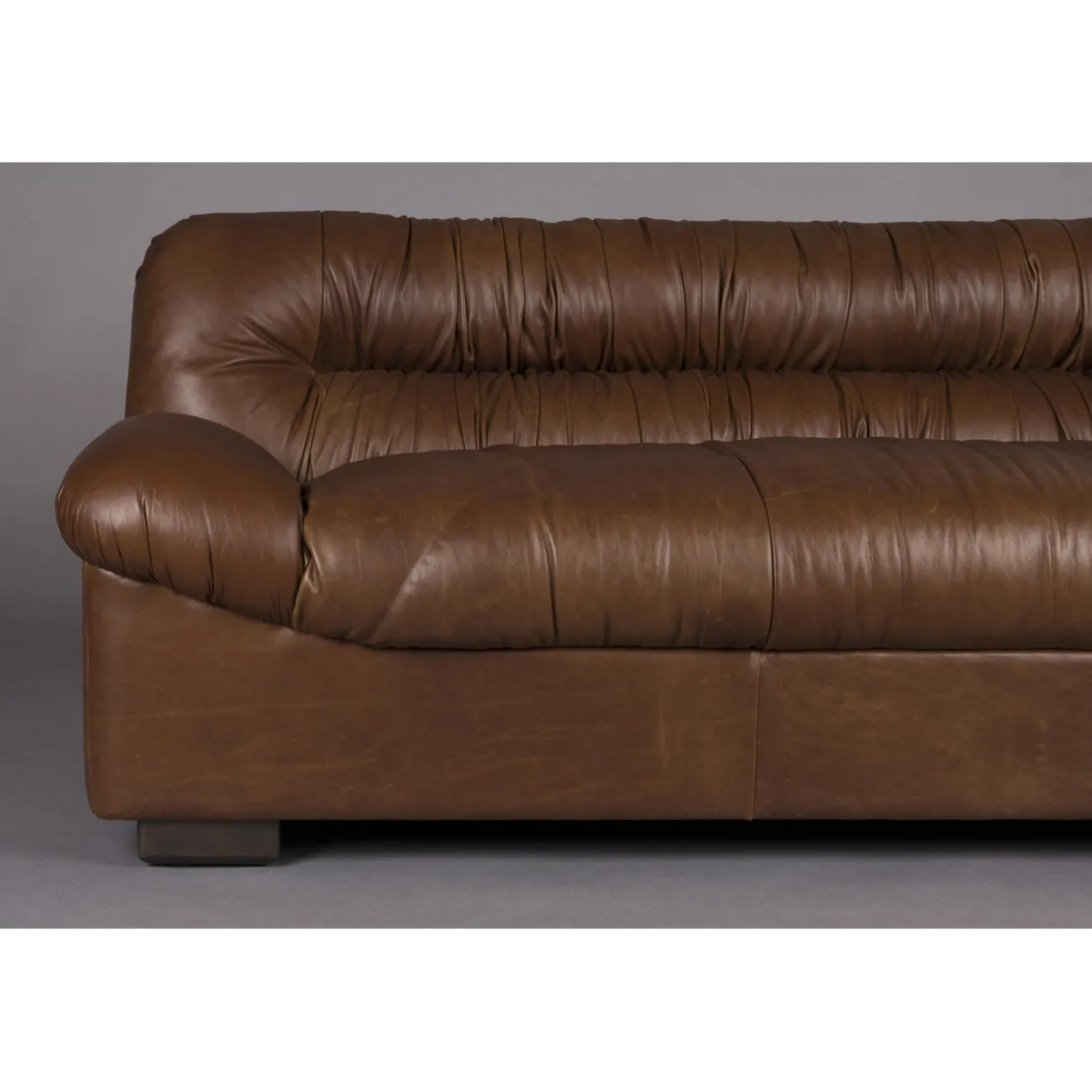 Sofa douglas wax leather chocolate