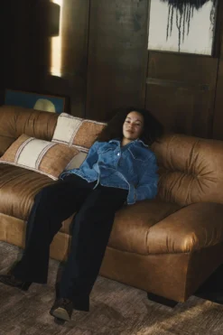 Sofa Douglas Wax Leather Cognac