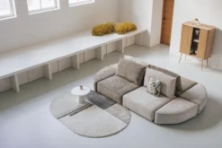 Sofa element hunter pie pouf right sand