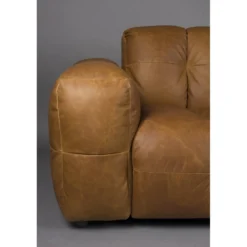 Sofa hackman 3-seater leather cognac