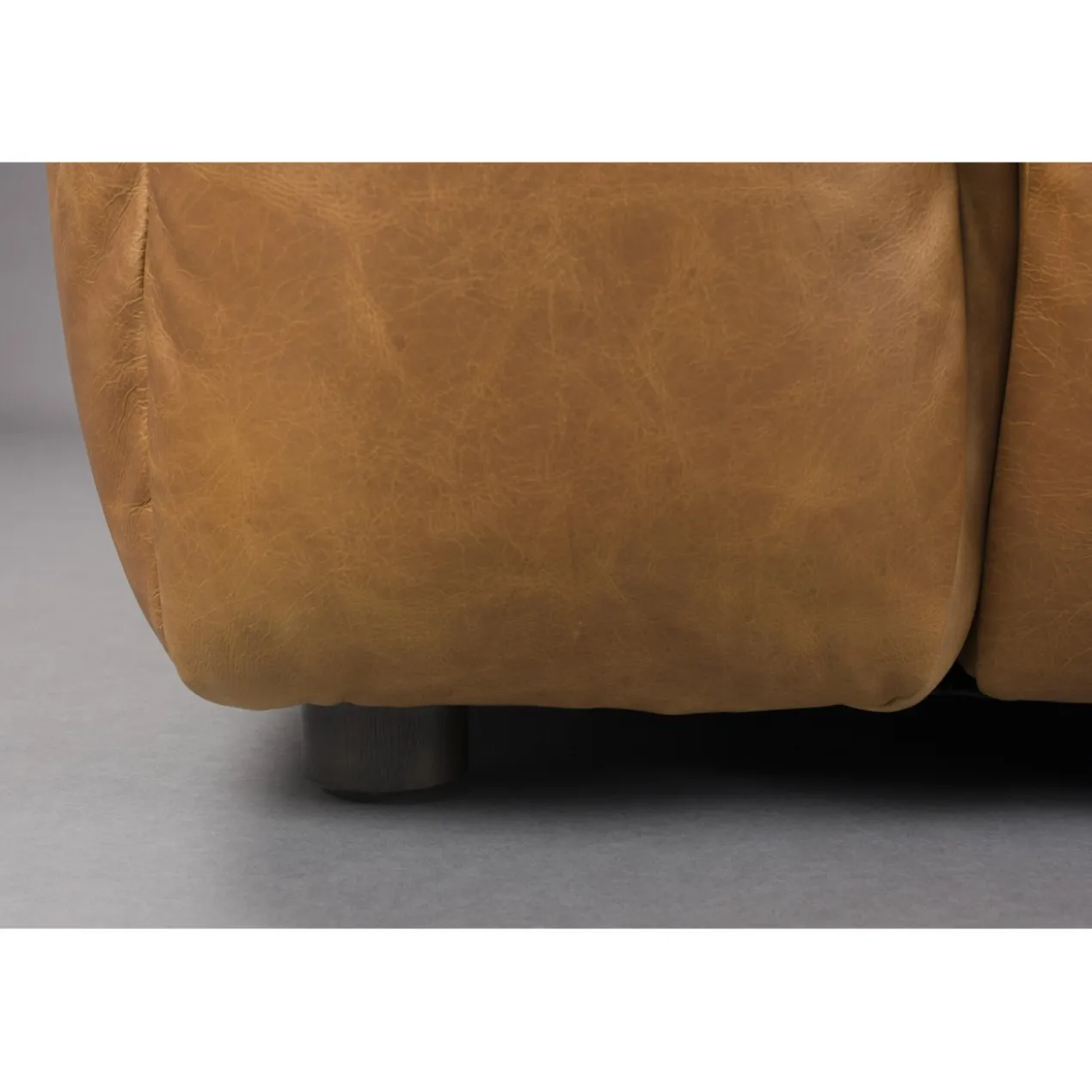 Sofa hackman 3-seater leather cognac