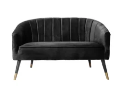 Sofa Royal velvet black