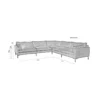 Sofa summer 7-seater anthracite