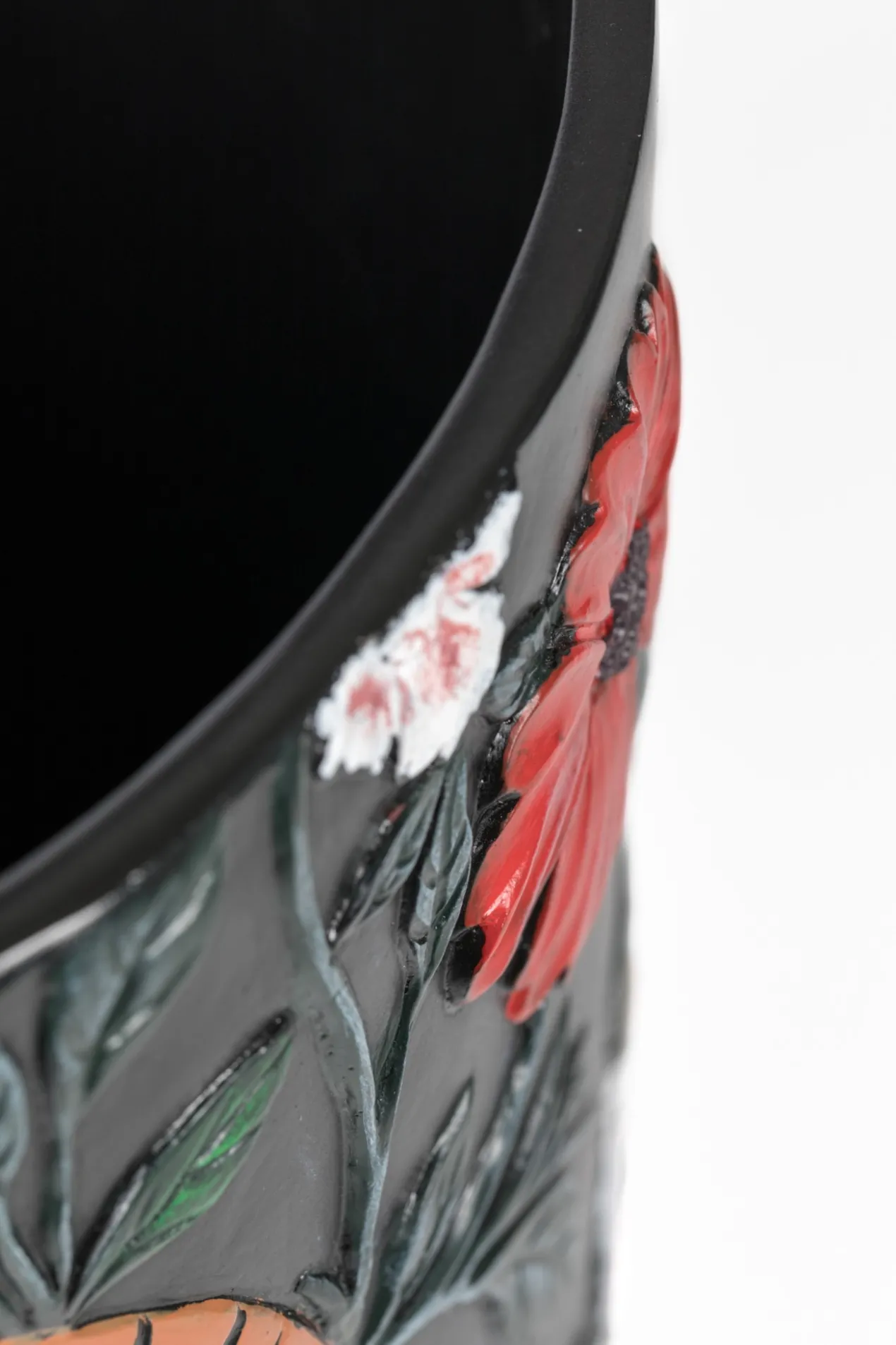 Songs of the night tiger vase handpainted