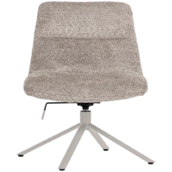 Soren verstelbare draaifauteuil wollig grijs