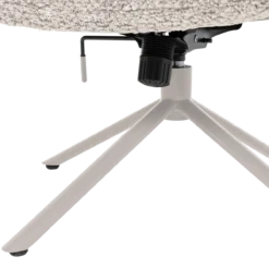 Soren verstelbare draaifauteuil wollig grijs