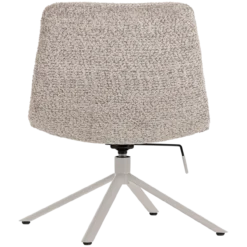 Soren verstelbare draaifauteuil wollig grijs