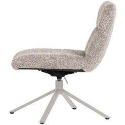 Soren verstelbare draaifauteuil wollig grijs
