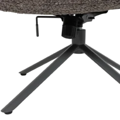 Soren verstelbare draaifauteuil wollig bruin