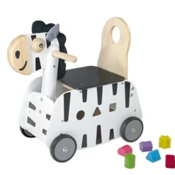 Speelgoed Duwwagen Zebra