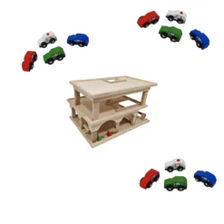Speelgoed Garage met 12 auto,s