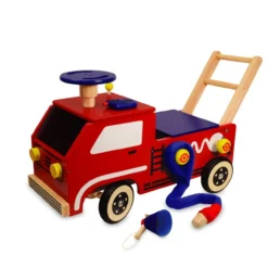 Speelgoed Loopwagen Brandweer XL
