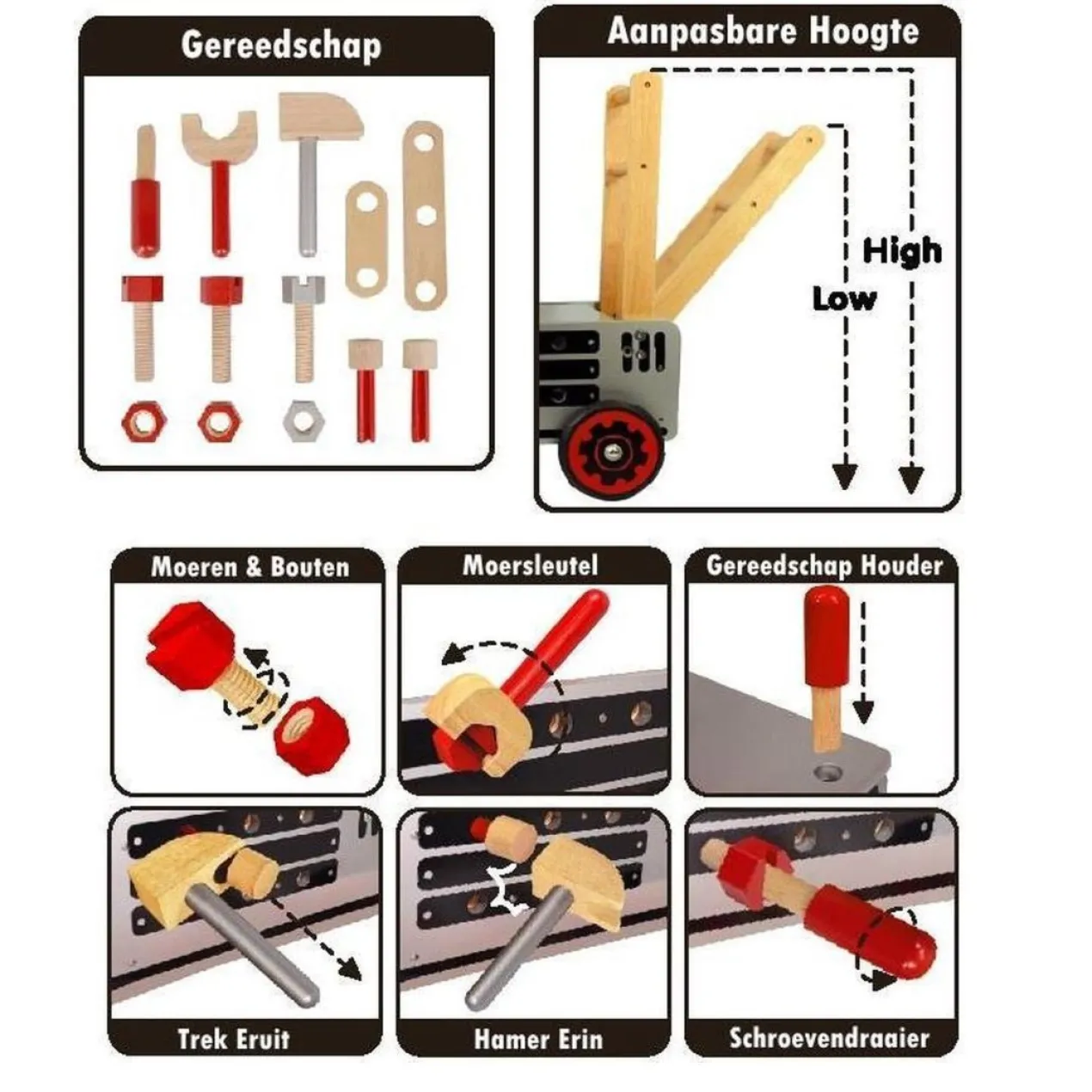Speelgoed Loopwagen Constructie XL