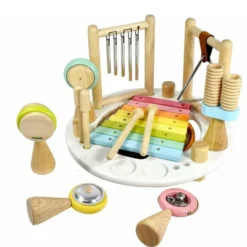 Speelgoed Muziekcenter Rond pastel