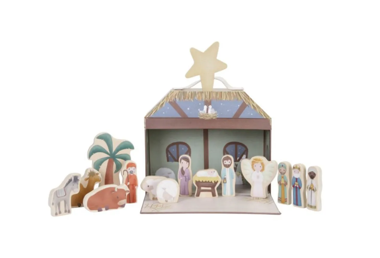 Speelkoffer kerststal