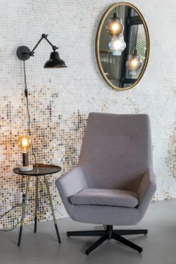 Spiegel Matz rond Goud
