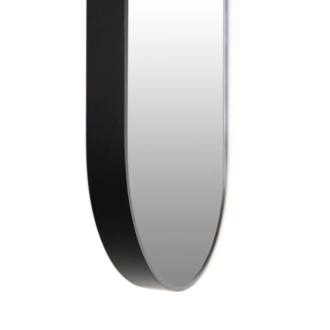 Spiegel ovaal 50x150cm - zwart
