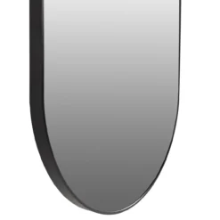 Spiegel ovaal 70x200 cm zwart