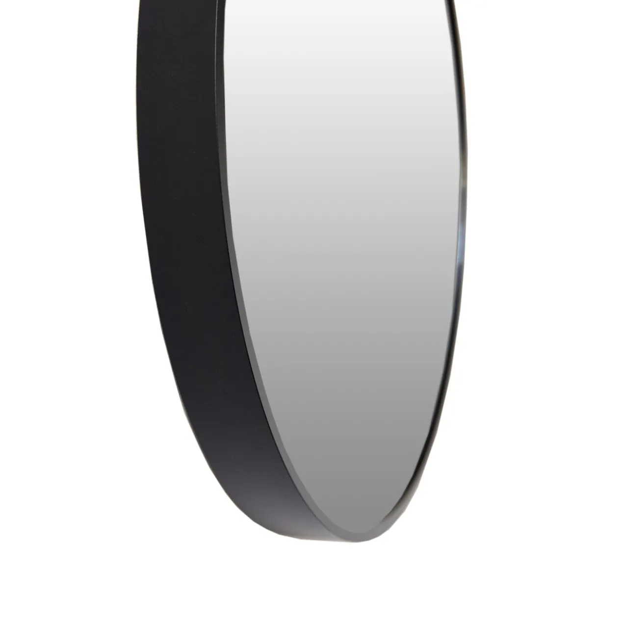 Spiegel rond 100 - zwart