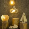 Spin M houten lampenkap medium