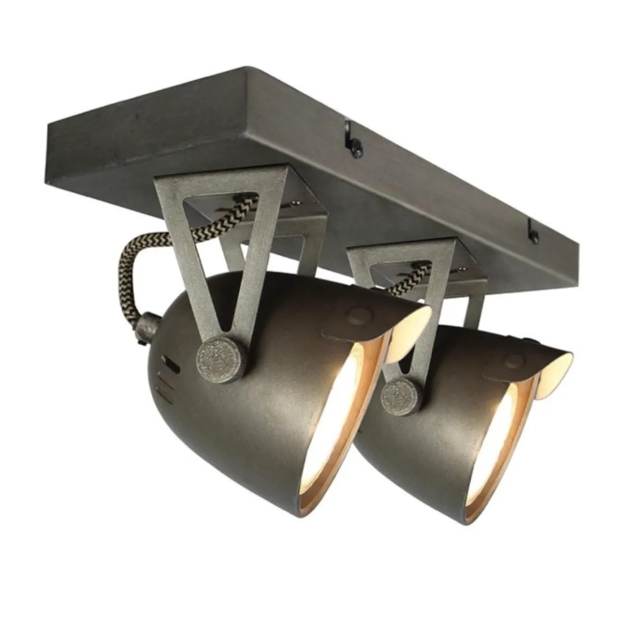 Spot Cap LED 2-Light Burned steel