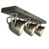 Spot Cap LED 3 Lights Burned steel