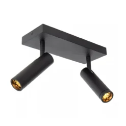 Spot Grado plafond 2-lichts zwart