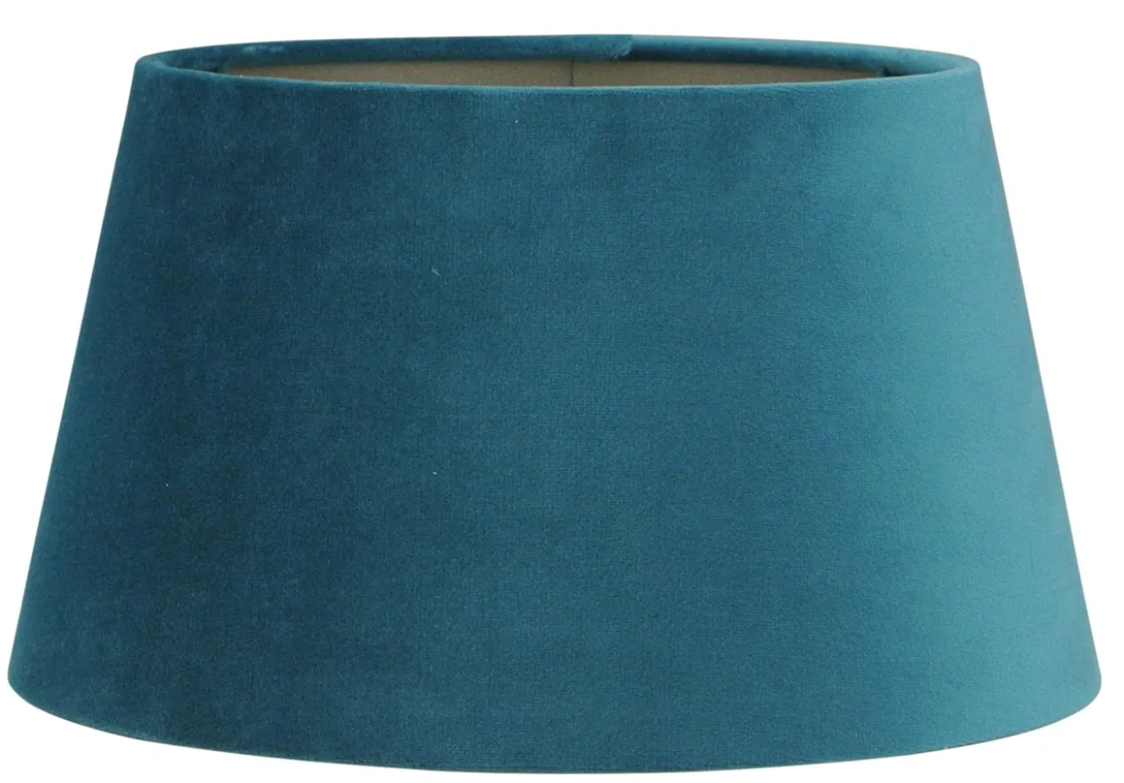 Staande lampenkap Palermo velours lake blue 40x32x22cm