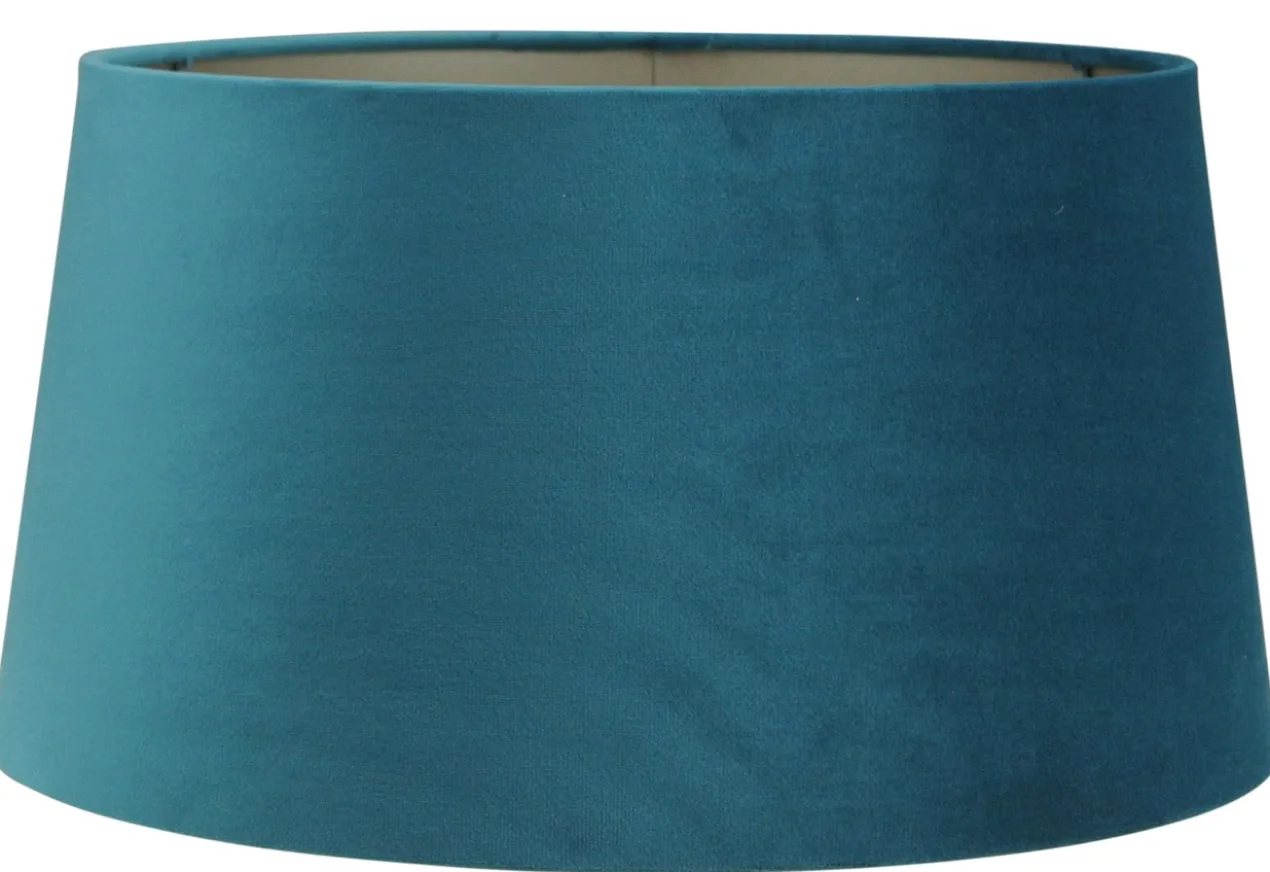 Staande lampenkap Palermo velours lake blue 40x32x22cm