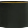 Staande lampenkap San Remo velours Velours zwart op goud 35x30x18cm