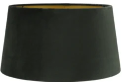 Staande lampenkap San Remo velours Velours zwart op goud 35x30x18cm