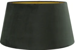 Staande lampenkap San Remo velours Velours zwart op goud 50x40x26cm