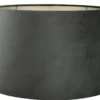 Staande lampenkap San Remo velours Velours zwart op taupe 50x40x26cm