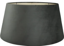 Staande lampenkap San Remo velours Velours zwart op taupe 50x40x26cm