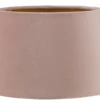 Staande lampenkap San Remo velours roze op goud 25x19x14cm