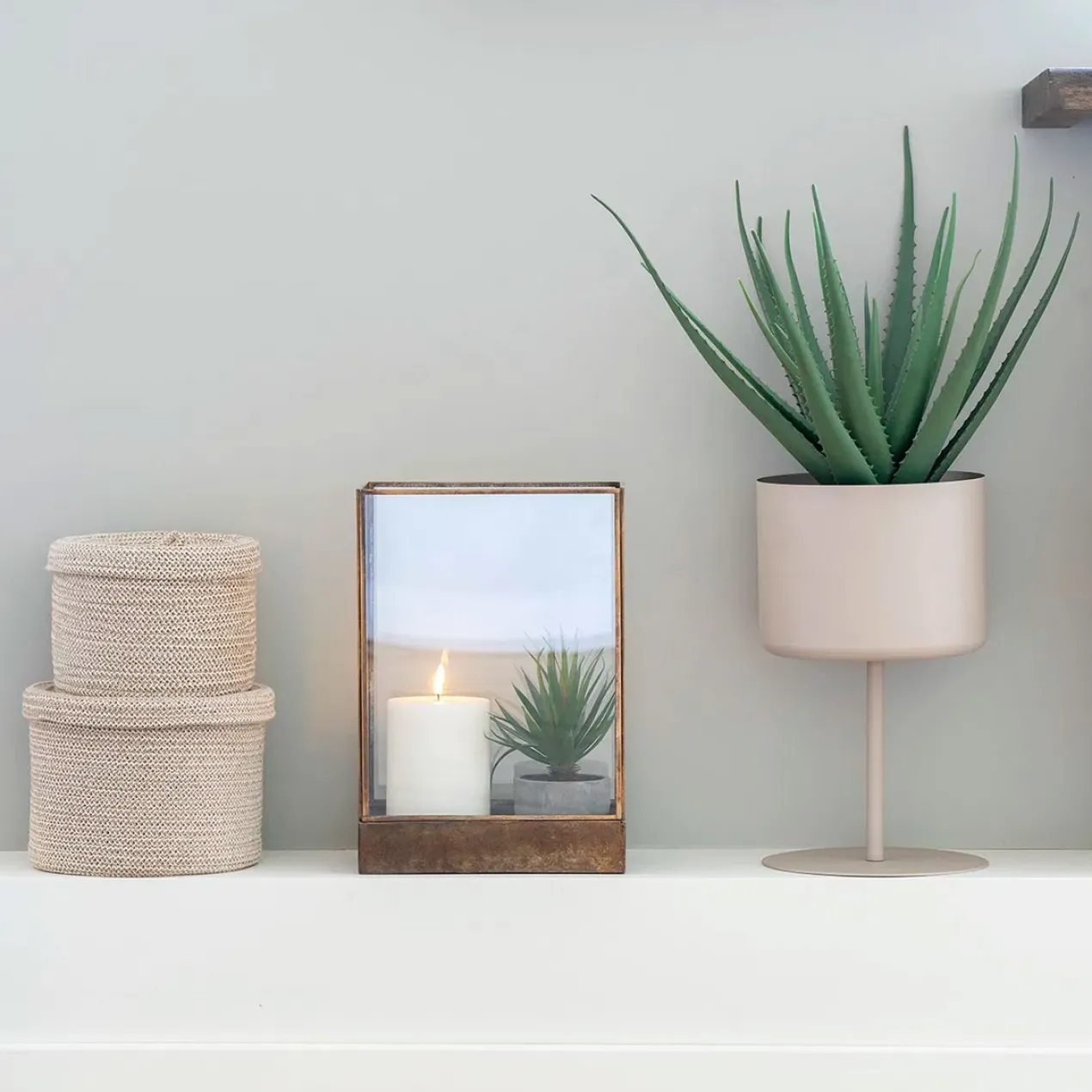 Staande plantenbak Yannick Beige
