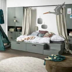 Stage garderobekast grenen soap [fsc]