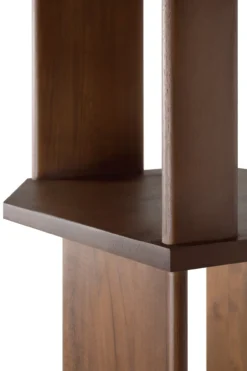 Stairs kast - bruin teak - gelakt - 45x46x204