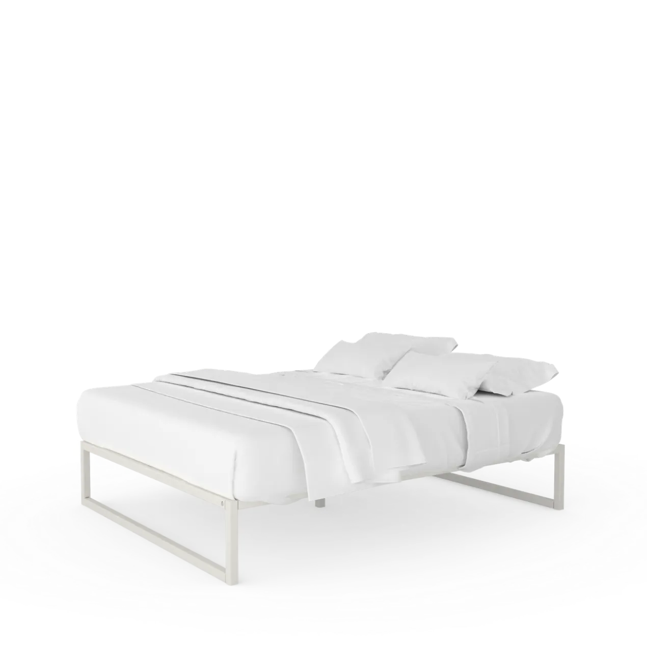 Stalen bedframe °01 | Wit 160 x 210 cm