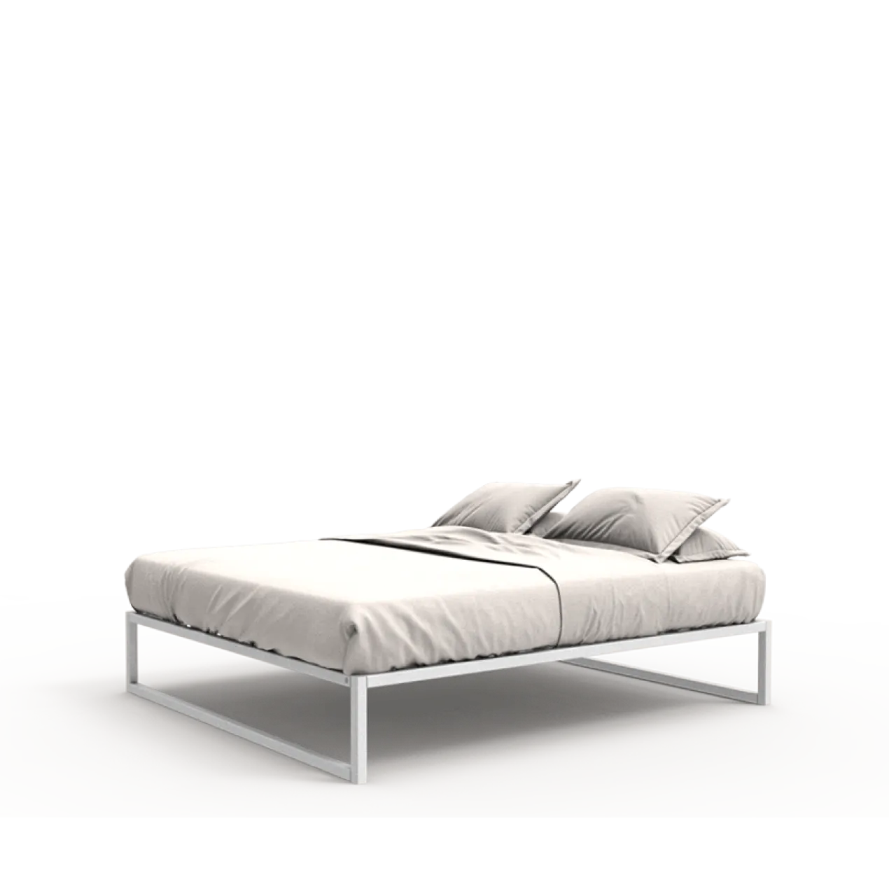 Stalen bedframe °01 | Wit 90 x 220 cm