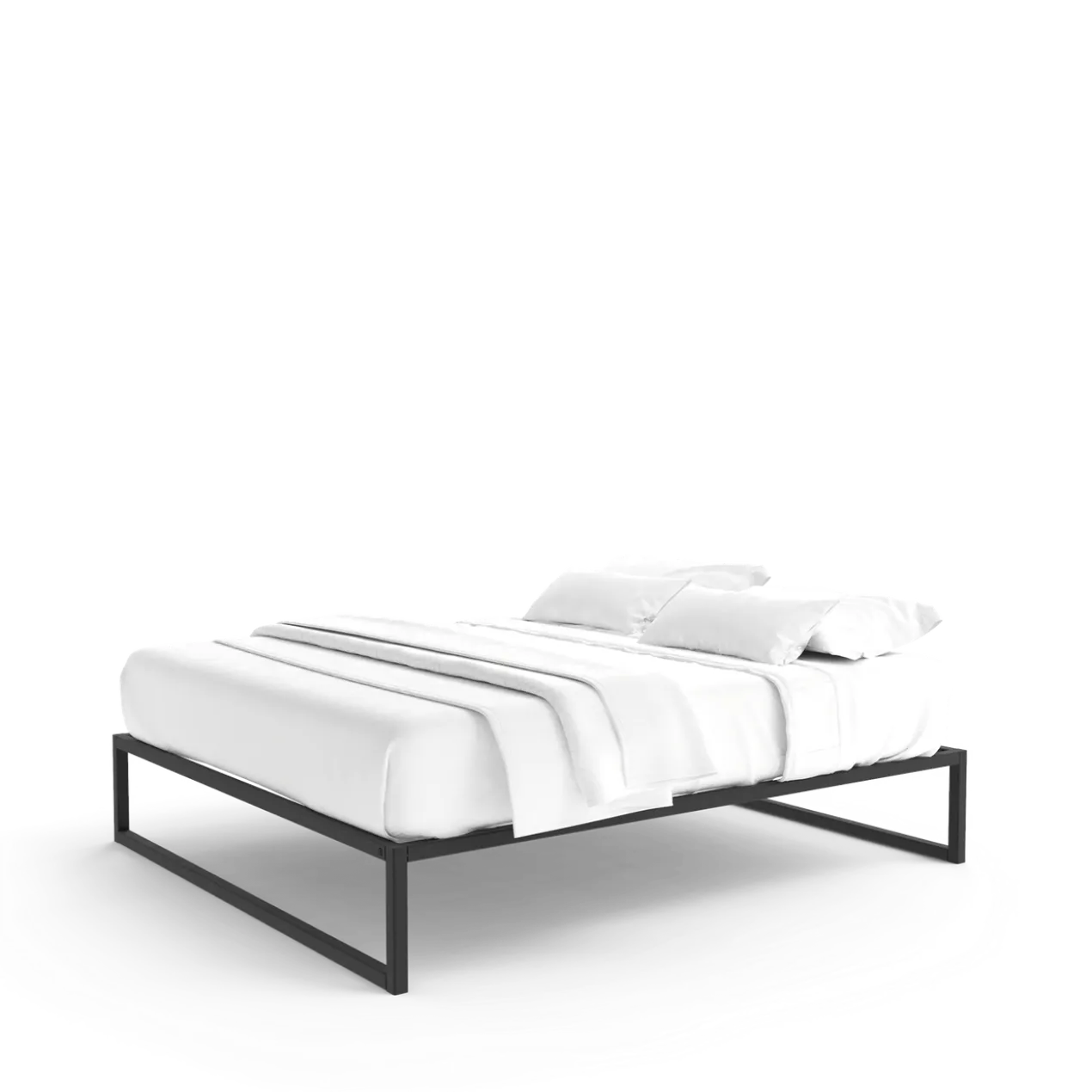 Stalen bedframe °01 | Zwart 160 x 210 cm