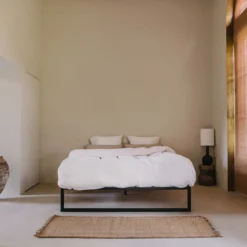 Stalen bedframe °01 | Zwart 200 x 200 cm