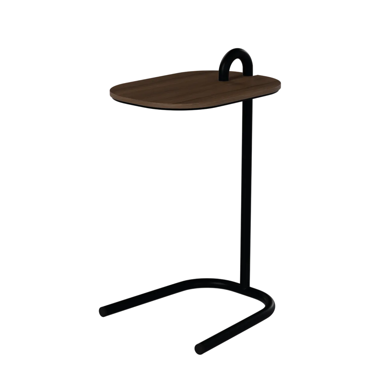 Stand by Me bijzettafel Oak Walnut (49cm hoog) - RAL9005 Jet Black