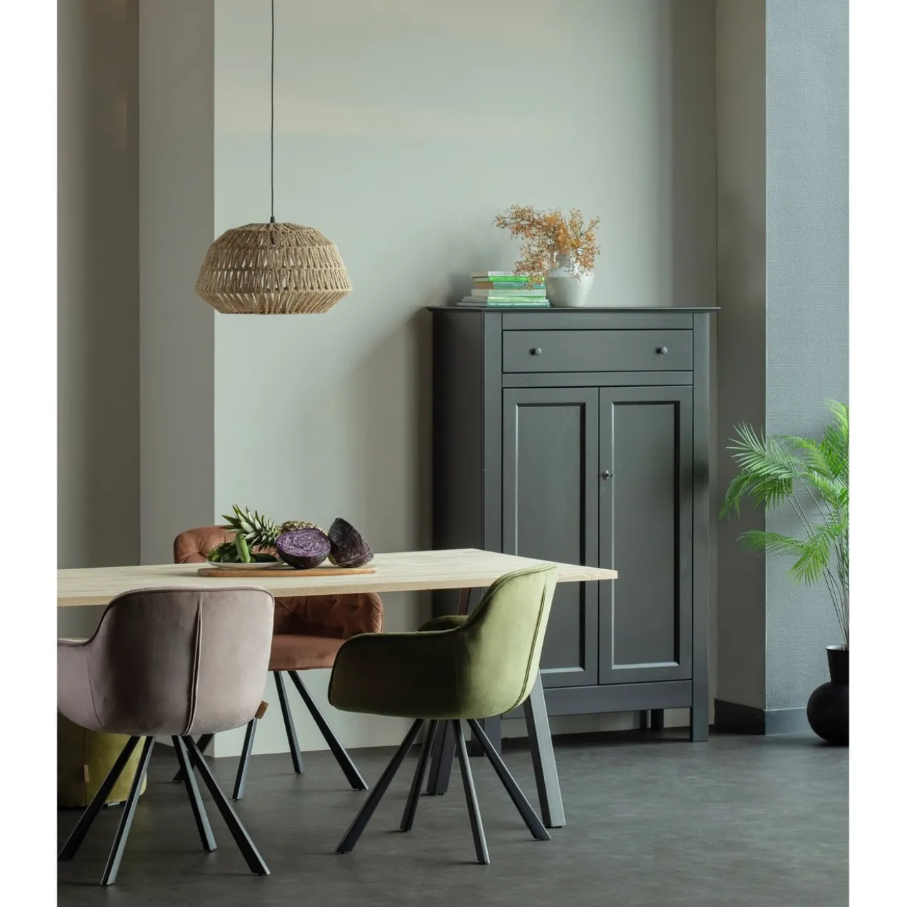 2-standen poot vierkant kd metaal 1 stuks