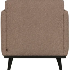 Statement fauteuil met arm boucle nougat