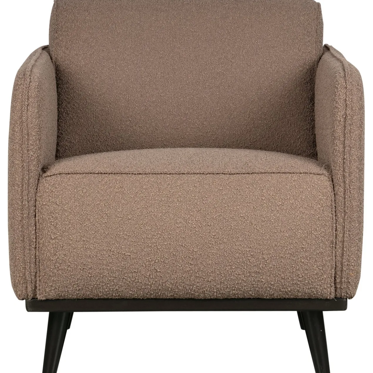 Statement fauteuil met arm boucle nougat