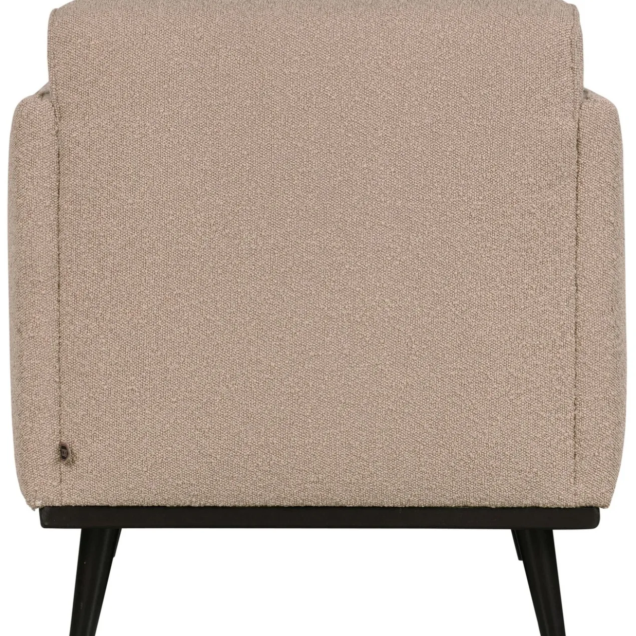 Statement fauteuil met arm boucle beige