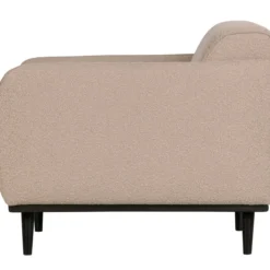 Statement fauteuil met arm boucle beige